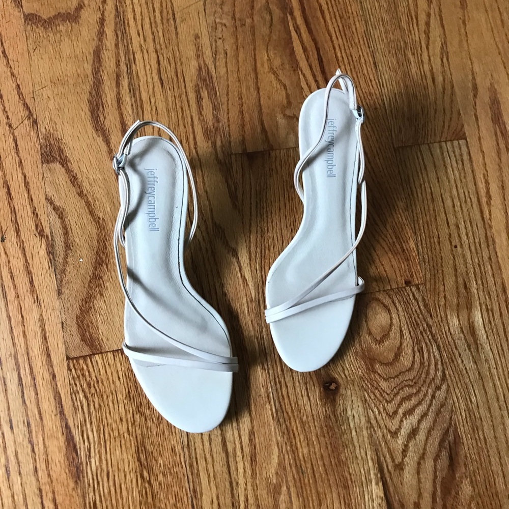 Jeffrey Campbell Off White Morph Slingback Sandals - Picture 3 of 7